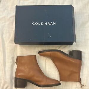 Cole Haan Winnie Grand Bootie WP in British Tan